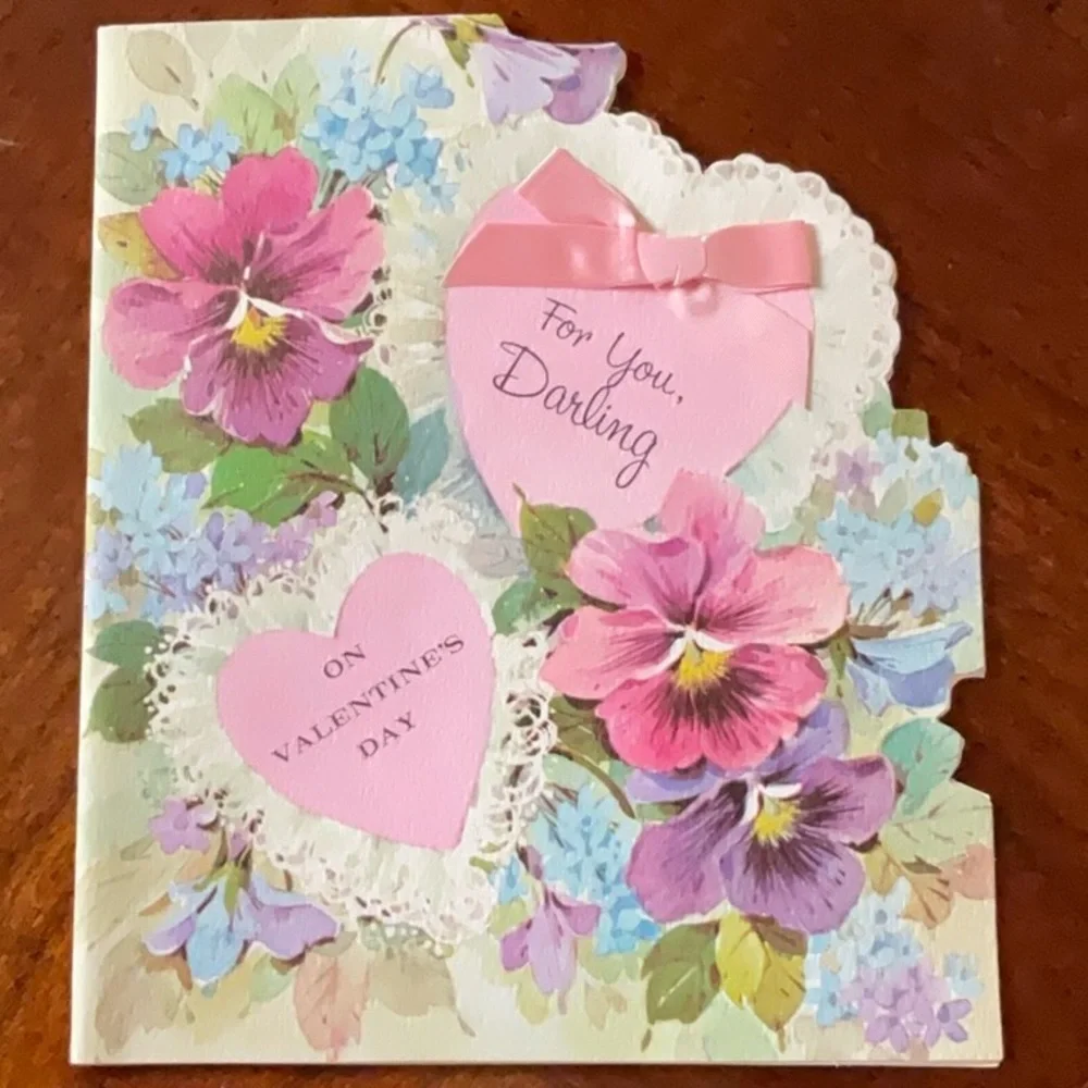 Vintage 1960s Valentine’s Day Cards Lot of 3 Hallmark and American Greetings